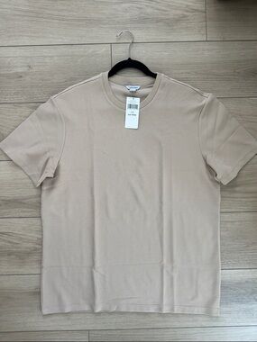 NWT Calvin Klein Men’s Waffle Tee Tan Size Large
